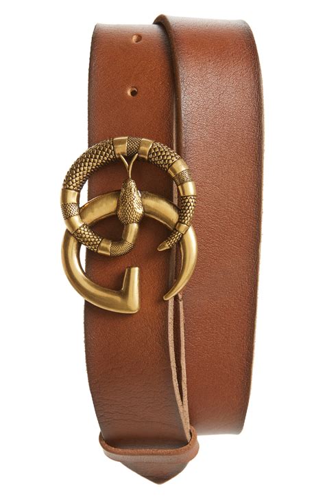 gucci brown belt men